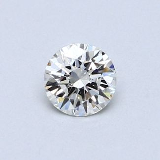 0.41 Carat Round I VVS1 EX VG GIA Natural Diamond