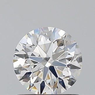 0.8 Carat Round F SI1 EX GIA Natural Diamond