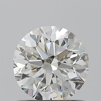 0.8 Carat Round H SI1 VG EX GIA Natural Diamond