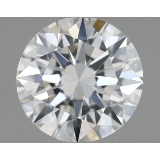 0.45 Carat Round F VVS1 EX GIA Natural Diamond