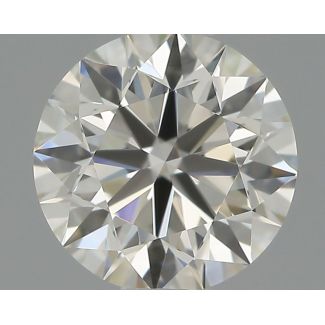 0.53 Carat Round H VVS2 EX IGI Natural Diamond