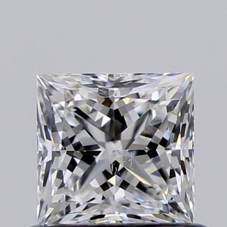 0.61 Carat Princess E SI1 - EX VG GIA Natural Diamond