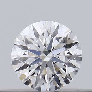 0.17 Carat Round D VVS1 EX GIA Natural Diamond