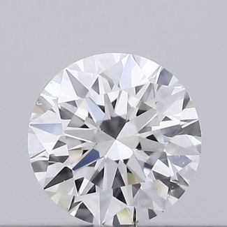 0.20 Carat Round D VS2 EX GIA Natural Diamond