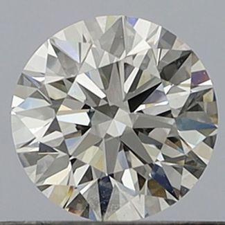 0.5 Carat Round I VVS2 EX VG GIA Natural Diamond