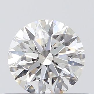 0.41 Carat Round E VVS2 EX GIA Natural Diamond