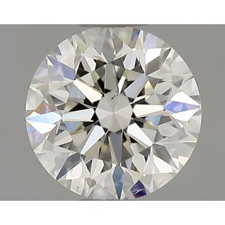 0.50 Carat Round I SI1 VG EX GIA Natural Diamond