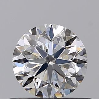 0.50 Carat Round E VS2 VG EX GIA Natural Diamond