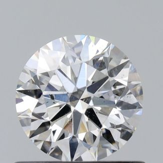 0.59 Carat Round G SI1 EX VG GIA Natural Diamond