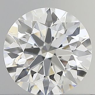 0.55 Carat Round F VVS2 EX GIA Natural Diamond