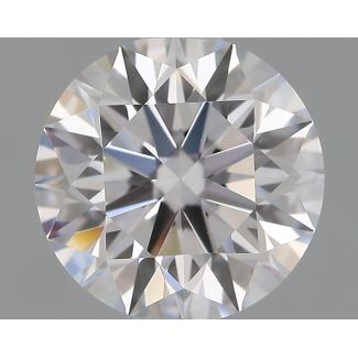 0.82 Carat Round D VVS2 EX GIA Natural Diamond