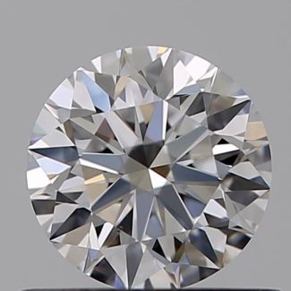 0.53 Carat Round D VS2 EX GIA Natural Diamond