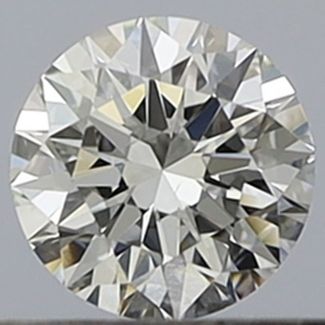 0.25 Carat Round H VS2 EX GIA Natural Diamond