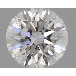 0.52 Carat Round E SI1 EX GIA Natural Diamond