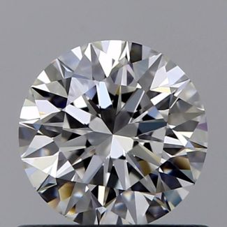 0.6 Carat Round E VVS1 EX GIA Natural Diamond