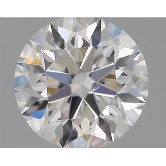 0.53 Carat Round D SI1 EX GIA Natural Diamond