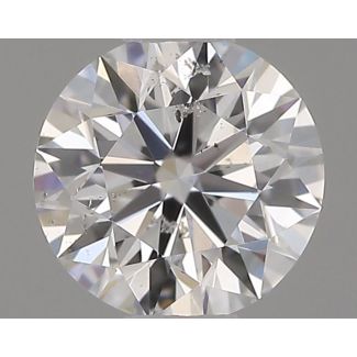 0.37 Carat Round D SI2 EX GIA Natural Diamond