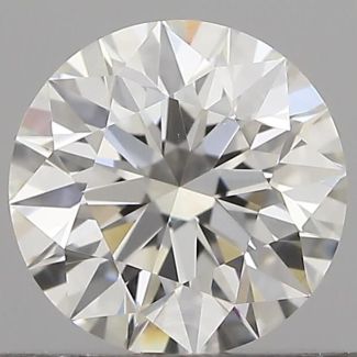 0.63 Carat Round F VVS2 EX GIA Natural Diamond