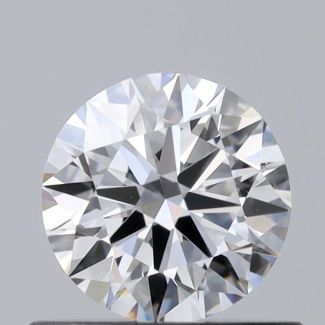 0.46 Carat Round E VVS2 EX GIA Natural Diamond