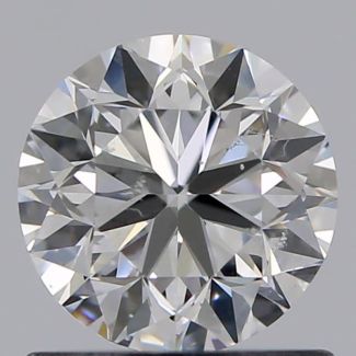 0.81 Carat Round F SI1 VG EX GIA Natural Diamond