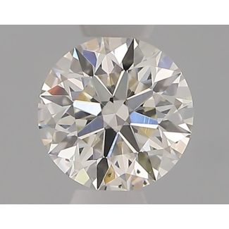 0.32 Carat Round F SI1 EX IGI Natural Diamond