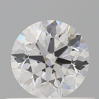 0.55 Carat Round D VVS1 EX GIA Natural Diamond