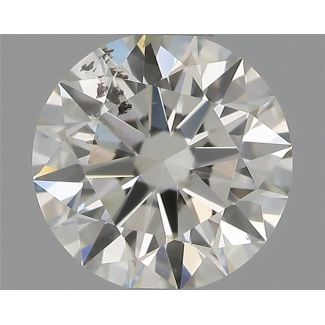 0.51 Carat Round H SI2 EX IGI Natural Diamond