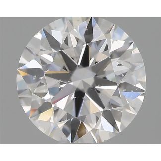 0.59 Carat Round D SI2 EX GIA Natural Diamond