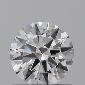 0.57 Carat Round D VVS1 EX GIA Natural Diamond