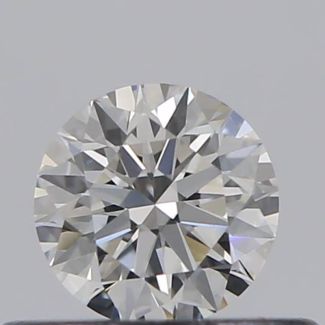 0.30 Carat Round F VVS2 EX VG GIA Natural Diamond