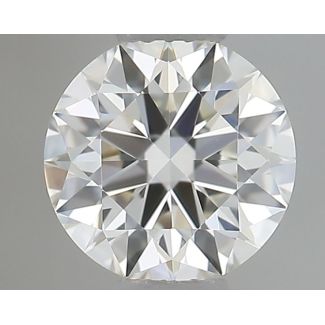 0.32 Carat Round H VVS2 EX IGI Natural Diamond