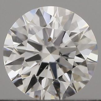 0.47 Carat Round E VVS2 EX GIA Natural Diamond