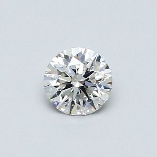 0.41 Carat Round H VVS2 EX GIA Natural Diamond