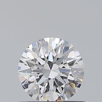 0.5 Carat Round D VVS1 EX GIA Natural Diamond