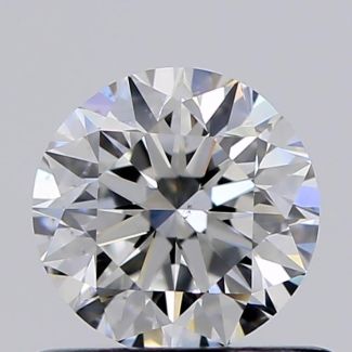 0.60 Carat Round E VS2 VG EX GIA Natural Diamond