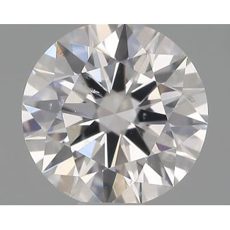 0.51 Carat Round E SI2 EX GIA Natural Diamond