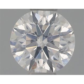 0.36 Carat Round F SI2 EX GIA Natural Diamond