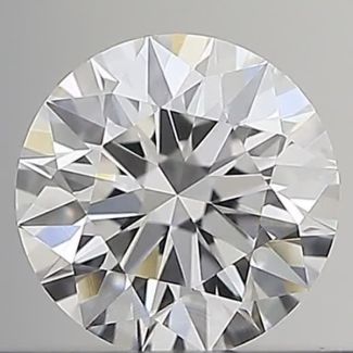 0.40 Carat Round E VVS1 EX GIA Natural Diamond