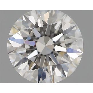 0.45 Carat Round F VVS2 EX GIA Natural Diamond