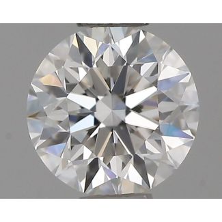 0.46 Carat Round E VVS2 EX GIA Natural Diamond