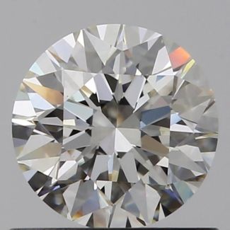 0.60 Carat Round I VVS2 VG EX GIA Natural Diamond