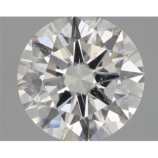 0.50 Carat Round F SI2 EX GIA Natural Diamond