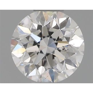 0.40 Carat Round E SI1 VG EX GIA Natural Diamond