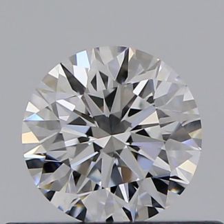 0.36 Carat Round D VVS2 EX GIA Natural Diamond