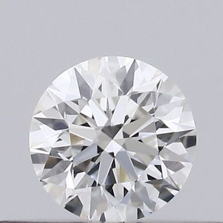 0.22 Carat Round F VVS2 EX GIA Natural Diamond