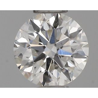 0.36 Carat Round E SI1 EX GIA Natural Diamond