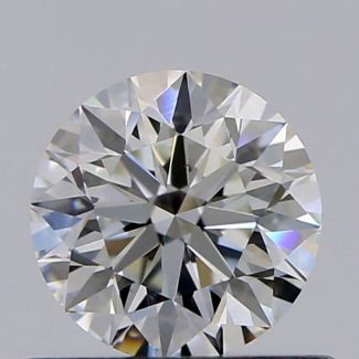 0.50 Carat Round H VS1 EX GIA Natural Diamond