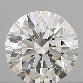 0.19 Carat Round E VVS2 EX GIA Natural Diamond