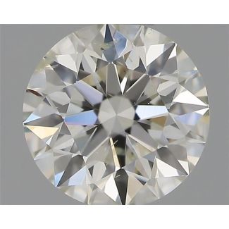 0.50 Carat Round H SI2 EX IGI Natural Diamond