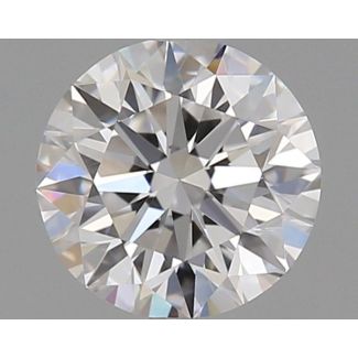 0.51 Carat Round D VVS2 EX GD GIA Natural Diamond